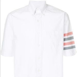 Unworn Thom Browne Short Sleeve Shirt 4-bar size 1